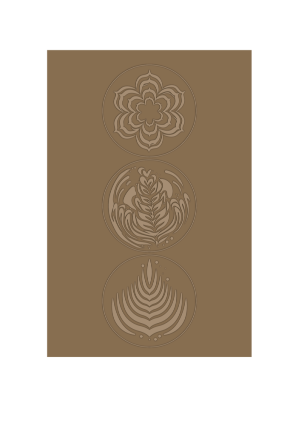 Crafters Companion - Prägefolder "I Love you a Latte" 2D Embossingfolder