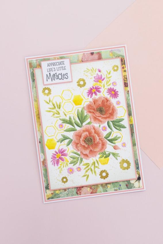 Crafters Companion - Prägefolder "Sweet Flora" 3D Embossingfolder