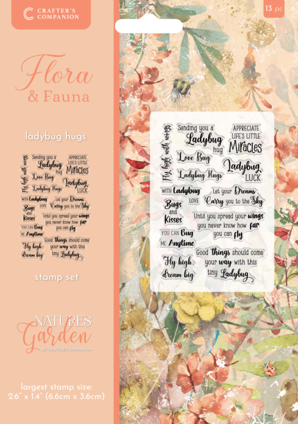 Crafters Companion - Stempelset "Ladybug Hugs" Clear Stamps