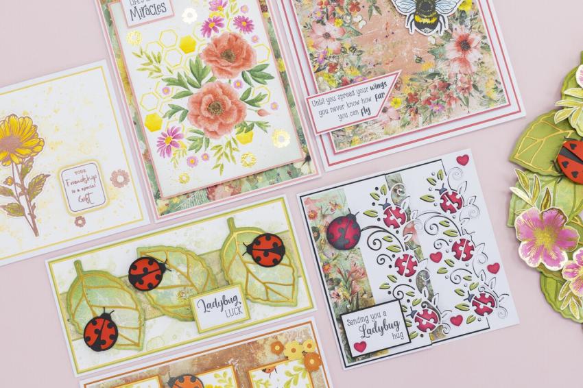 Crafters Companion - Stempelset "Ladybug Hugs" Clear Stamps
