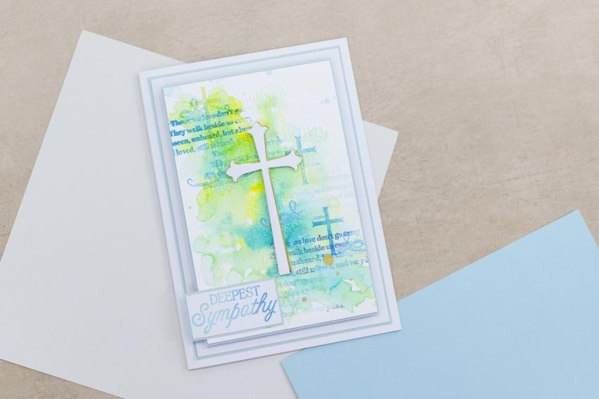 Crafters Companion - Stempelset "With Sympathy" Clear Stamps