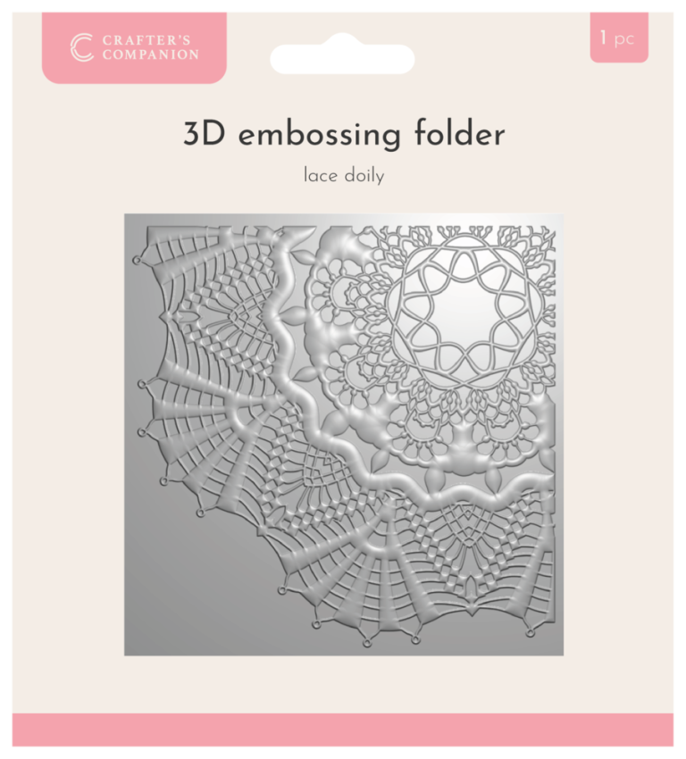 Crafters Companion - Prägefolder "Lace Doily" 3D Embossingfolder