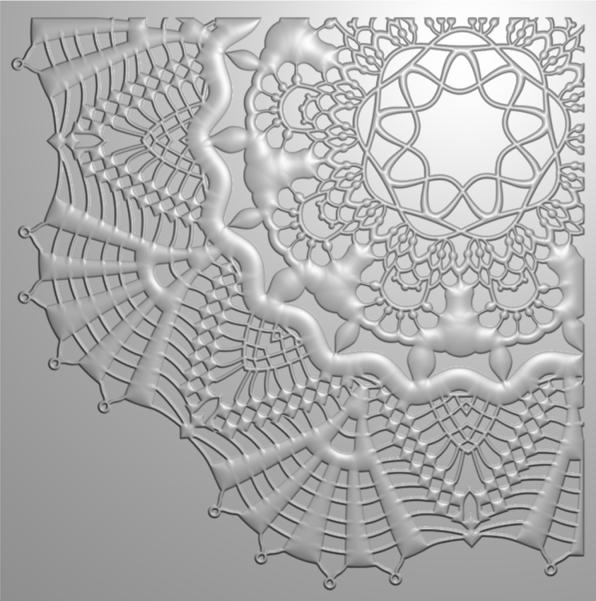 Crafters Companion - Prägefolder "Lace Doily" 3D Embossingfolder