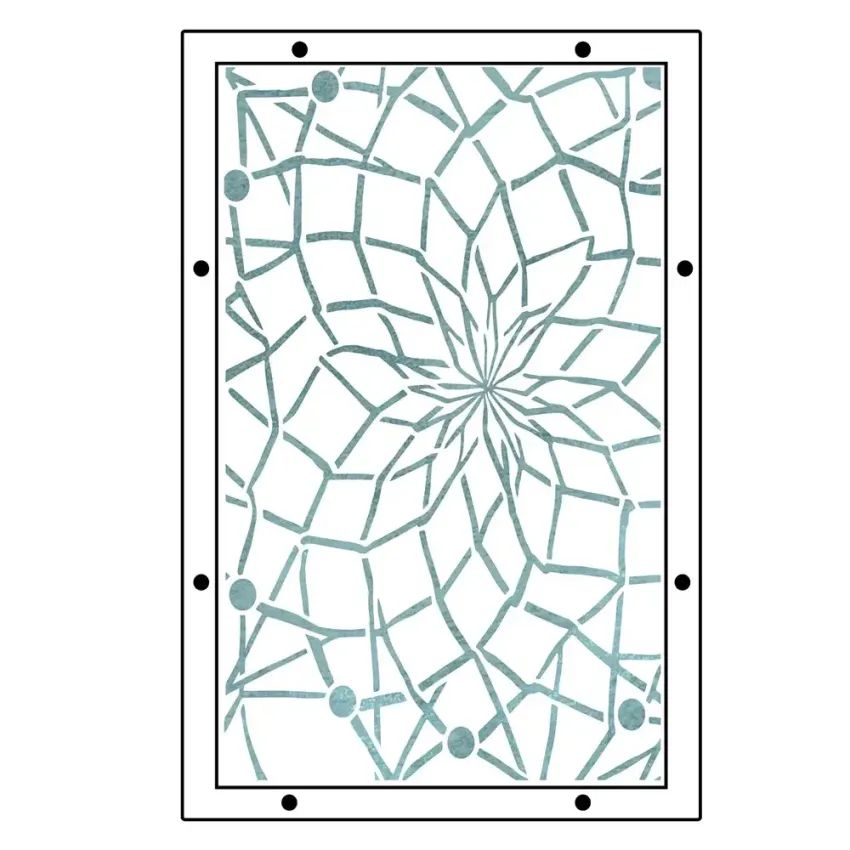 Sizzix - Schablone & Stempelset "Dreamscape" Stencil &  Clear Stamps by Vic Hollins