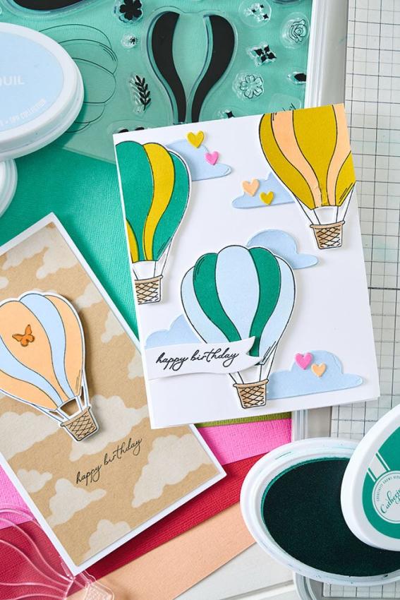 Sizzix - Stempelset "Up and Away" Clear Stamps Design by Catherine Pooler
