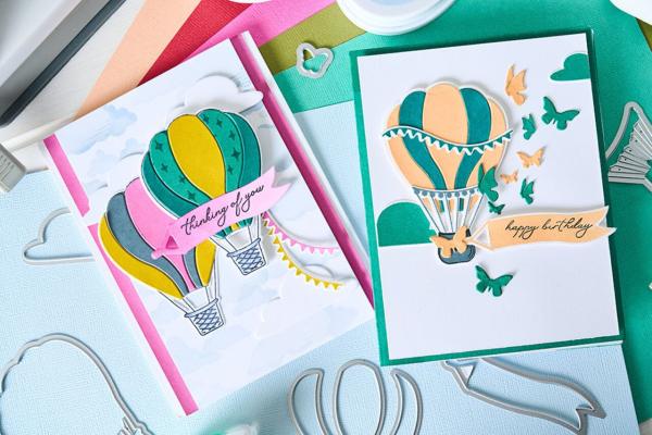 Sizzix - Schablone "In the Clouds" Layered Stencil Design by Catherine Pooler