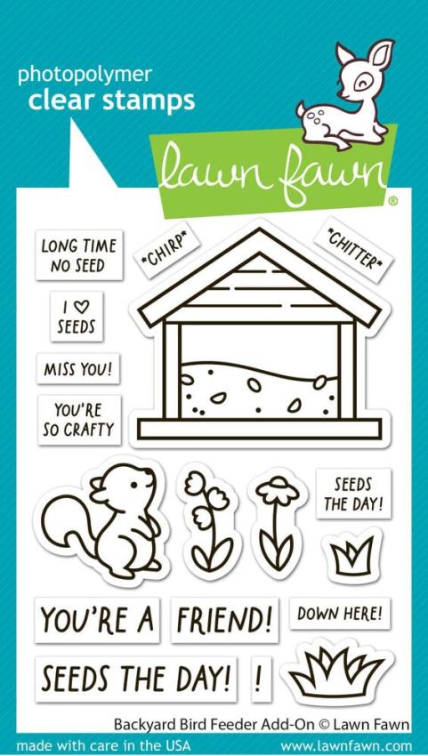 Lawn Fawn - Stempelset "Backyard Bird Feeder" Clear Stamp Add-On