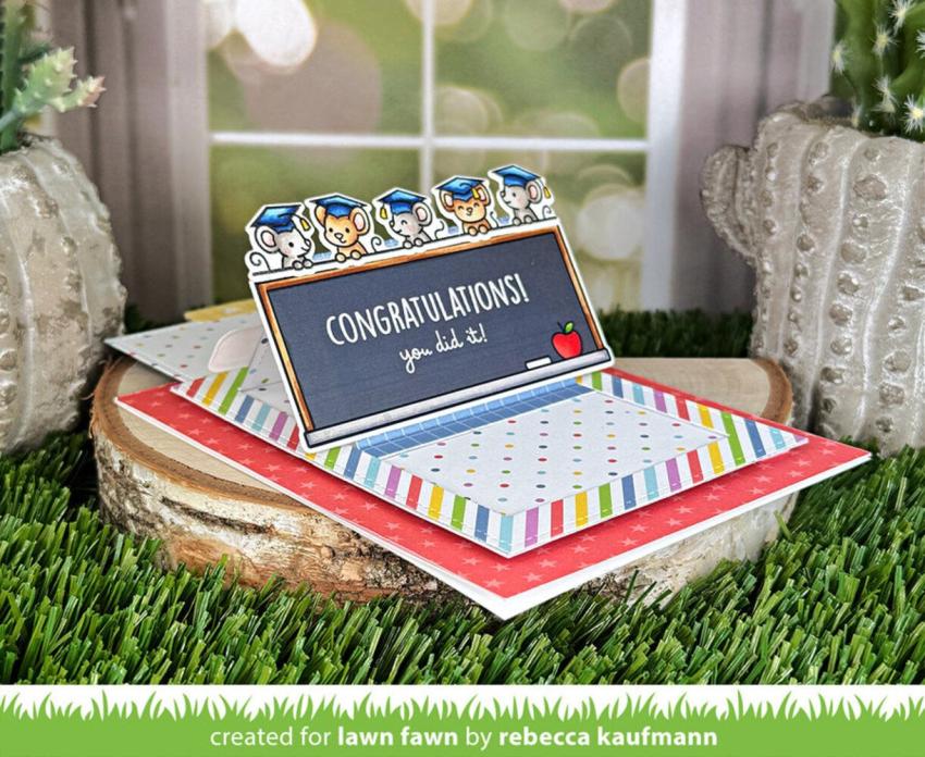 Lawn Fawn - Stempelset "Simply Celebrate Graduation" Clear Stamp