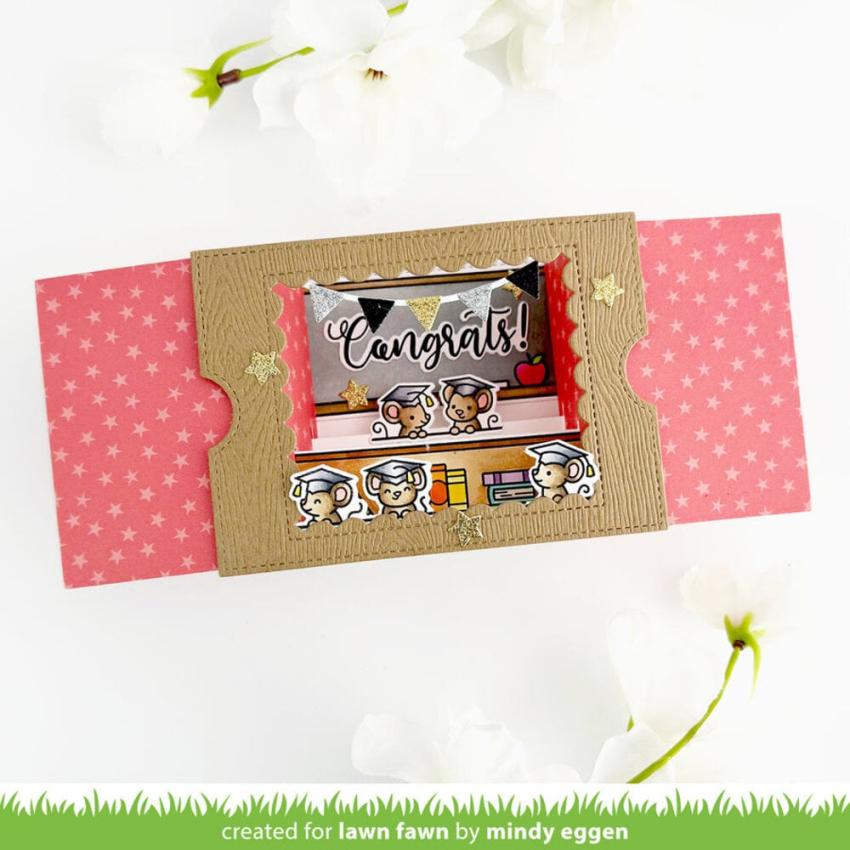 Lawn Fawn - Stempelset "Simply Celebrate Graduation" Clear Stamp