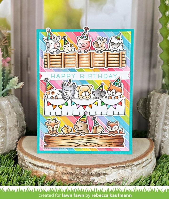 Lawn Fawn - Stempelset "Simply Celebrate Hangouts" Clear Stamp