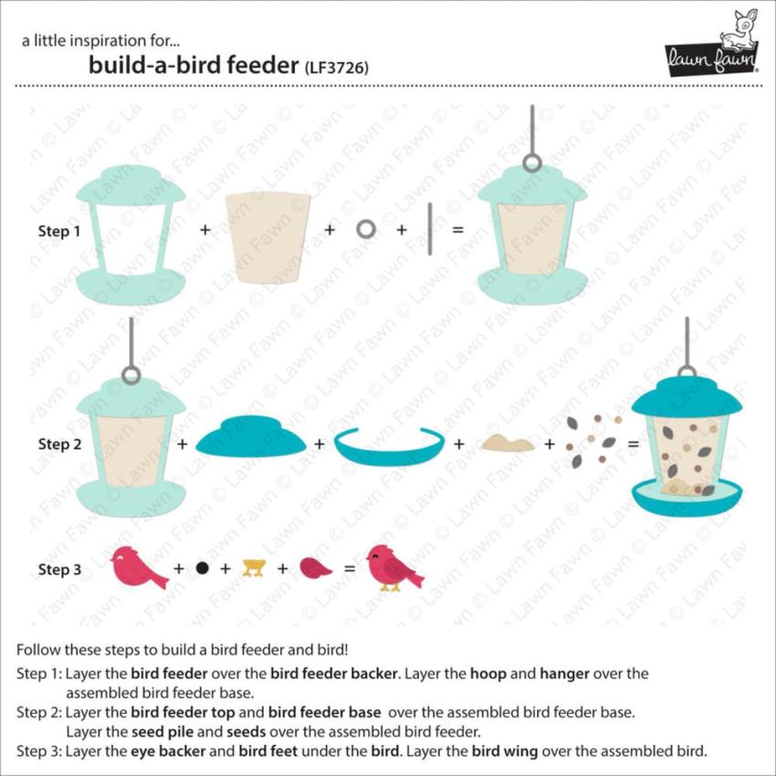 Lawn Fawn - Stanzschablone "Build-A-Bird Feeder" Dies