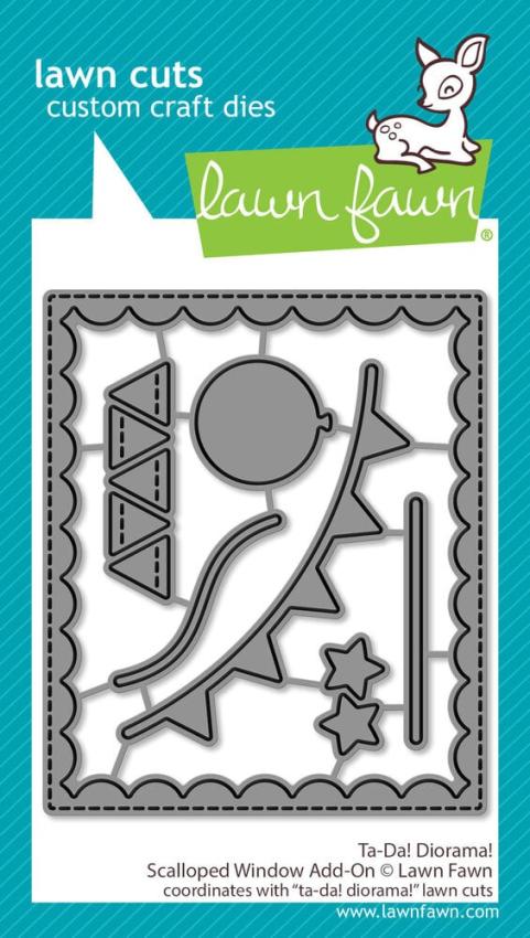 Lawn Fawn - Stanzschablone "Ta-Da! Diorama! Scalloped Window" Add-on Die