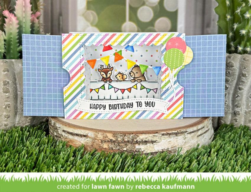Lawn Fawn - Stanzschablone "Ta-Da! Diorama! Scalloped Window" Add-on Die