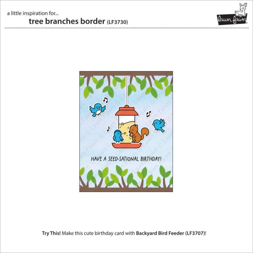 Lawn Fawn - Stanzschablone "Tree Branches Border" Dies