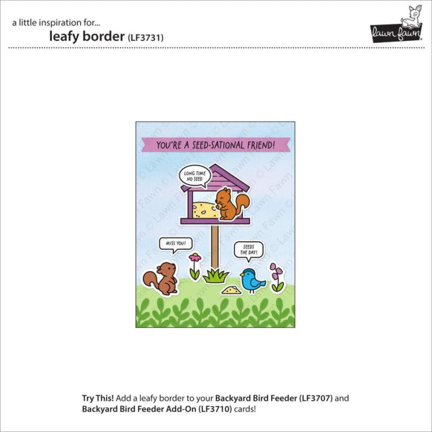Lawn Fawn - Stanzschablone "Leafy Border" Dies