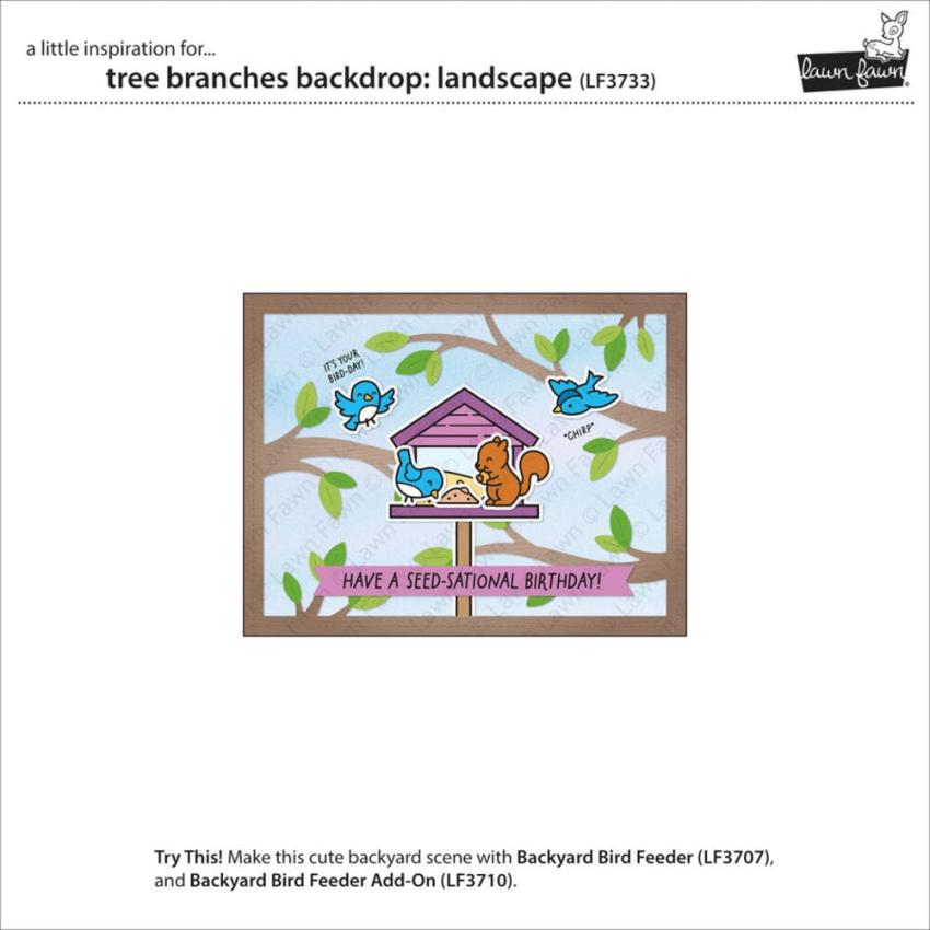 Lawn Fawn - Stanzschablone "Tree Branches Backdrop Landscape" Dies