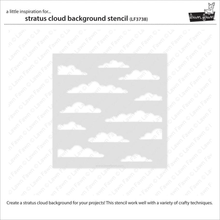 Lawn Fawn - Schablone "Stratus Cloud" Stencil