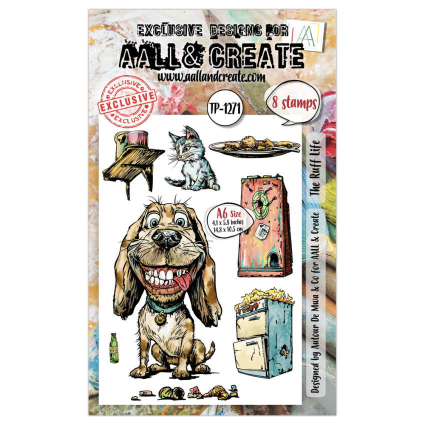 AALL and Create - Stempelset A6 "The Ruff Life" Clear Stamps