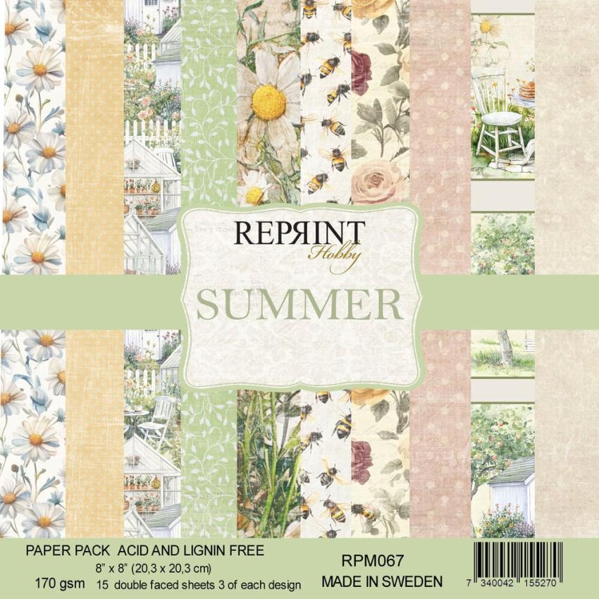 Reprint - Designpapier "Summer" Paper Pack 8x8 Inch - 15 Bogen