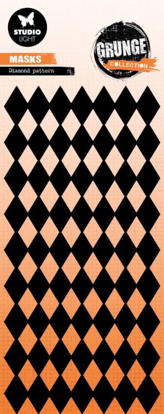 Studio Light - Schablone "Diamond Pattern" Stencil Grunge Collection