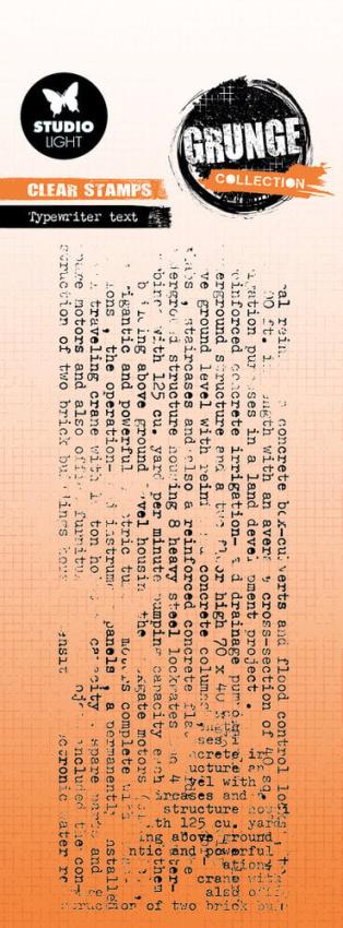 Studio Light - Stempel "Typewriter Text" Clear Stamps Grunge Collection