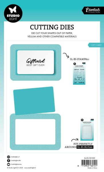 Studio Light - Stanzschablone "Gift Card" Dies