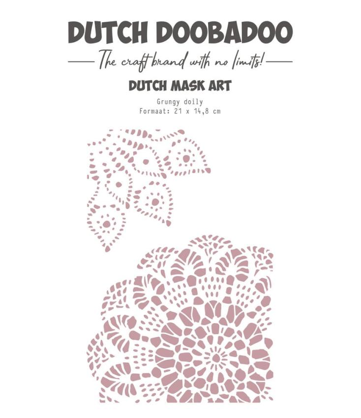 Dutch Doobadoo - Schablone A5 "Grunge Doily" Stencil - Dutch Mask Art