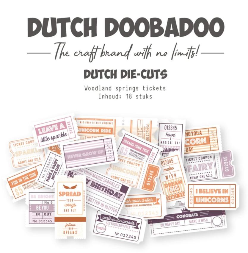 Dutch Doobadoo - Stanzteile "Tickets" Die Cuts