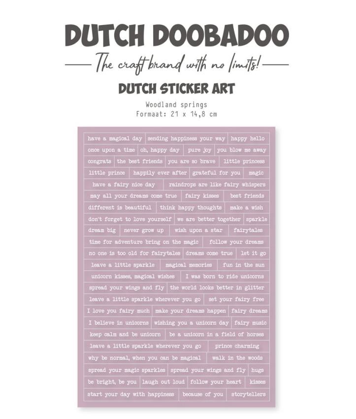 Dutch Doobadoo - Aufkleber "Woodland Springs" Sticker
