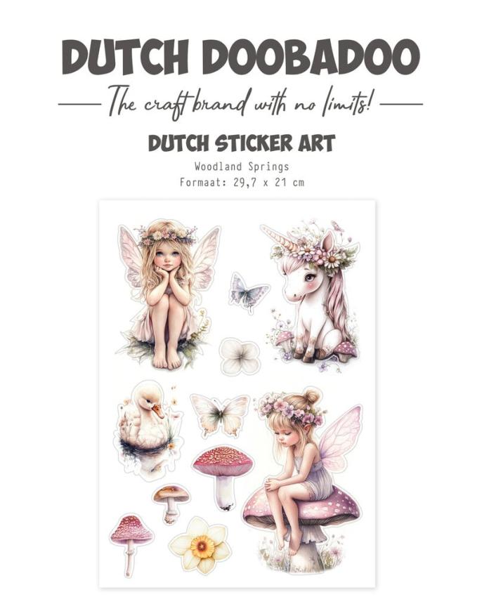 Dutch Doobadoo - Aufkleber "Woodland Springs" Sticker
