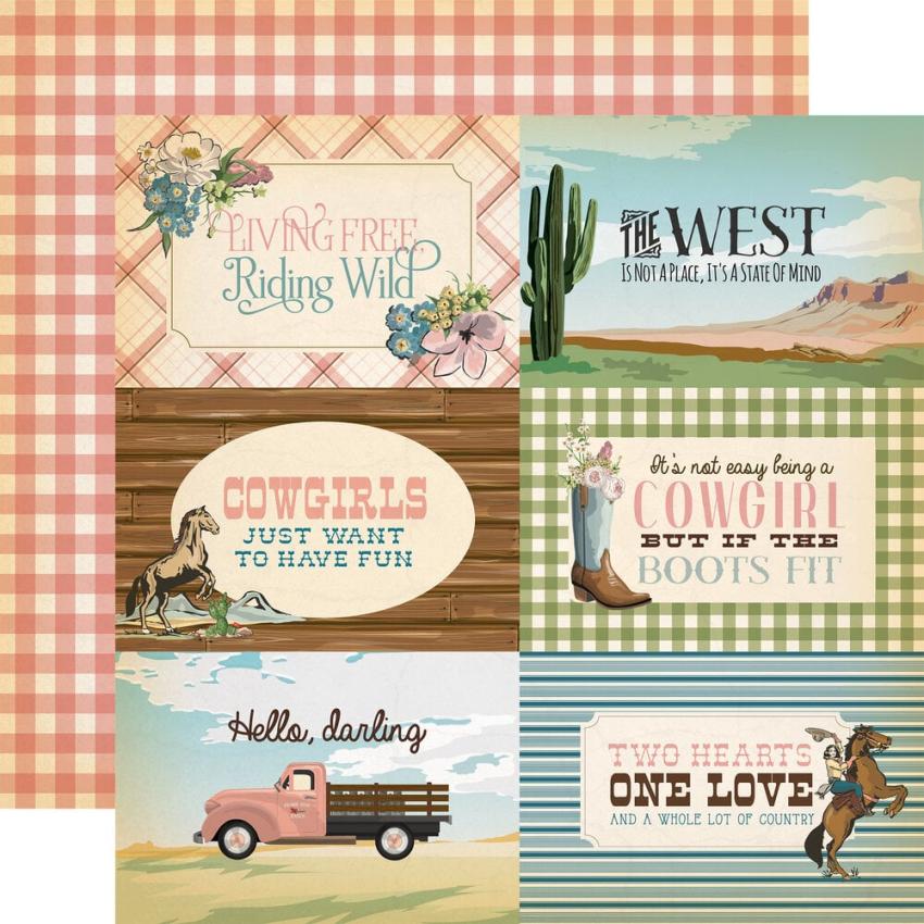 Carta Bella - Designpapier "Cowgirl" Collection Kit 12x12 Inch - 12 Bogen  