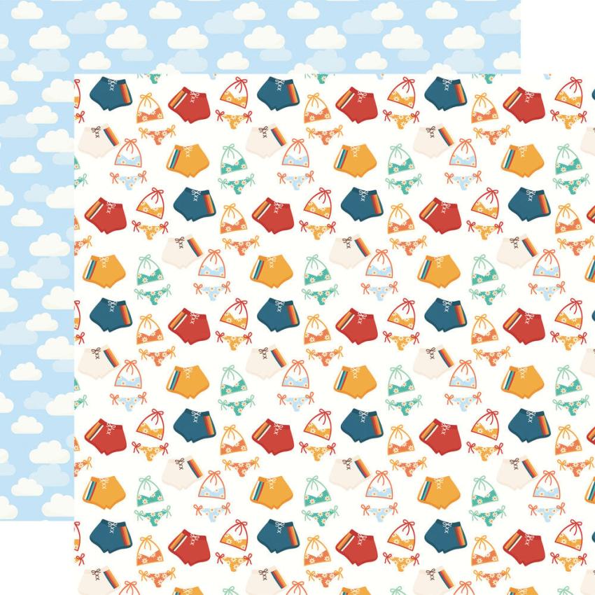 Echo Park - Designpapier "Summer Break" Collection Kit 12x12 Inch - 12 Bogen