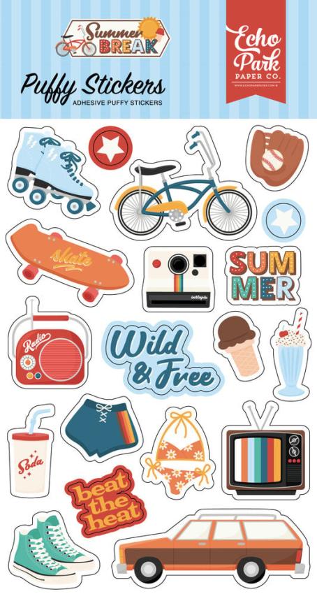 Echo Park - Aufkleber "Summer Break" Stickers