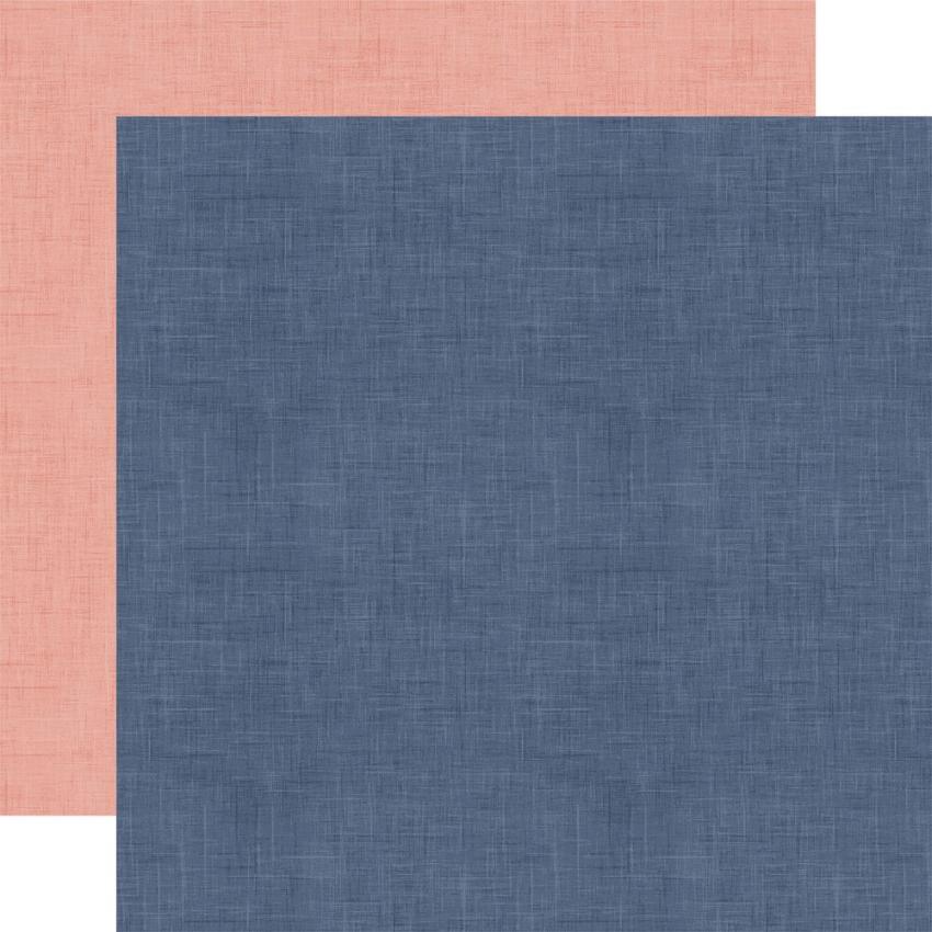 Echo Park - Cardstock "Yankee Doodle" Coordinating Solids Paper 12x12 Inch - 6 Bogen 