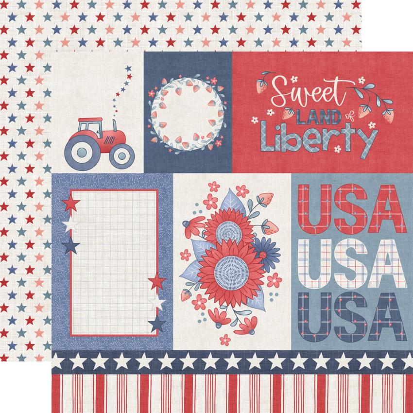 Echo Park - Designpapier "Yankee Doodle" Collection Kit 12x12 Inch - 12 Bogen