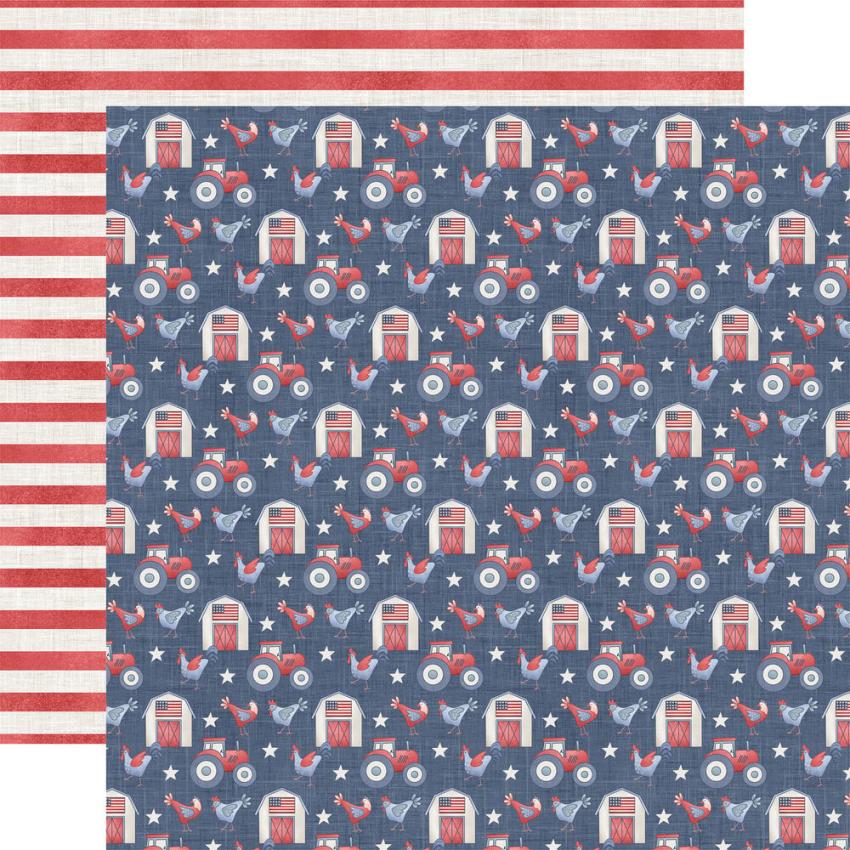Echo Park - Designpapier "Yankee Doodle" Collection Kit 12x12 Inch - 12 Bogen