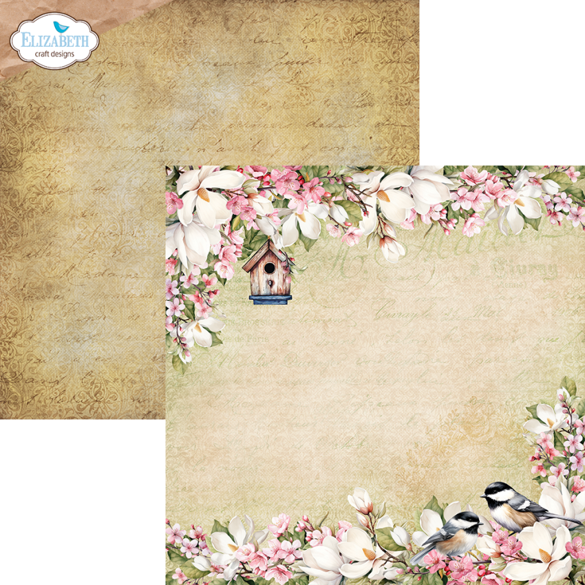 Elizabeth Craft Designs - Designpapier "Spring Blossom" Paper Pack 12x12 Inch - 12 Bogen