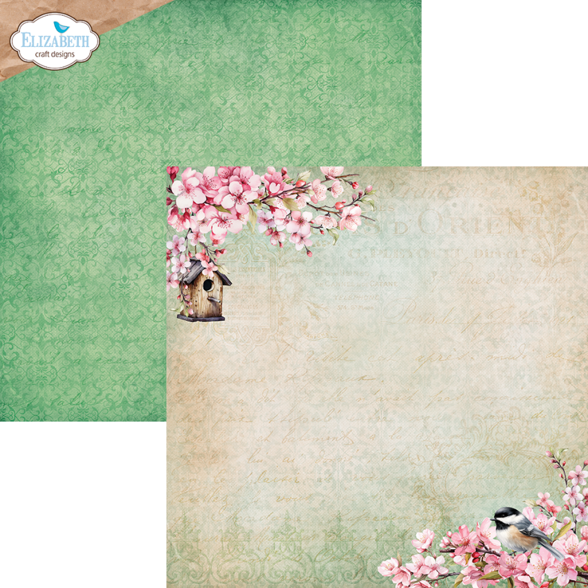 Elizabeth Craft Designs - Designpapier "Spring Blossom" Paper Pack 12x12 Inch - 12 Bogen
