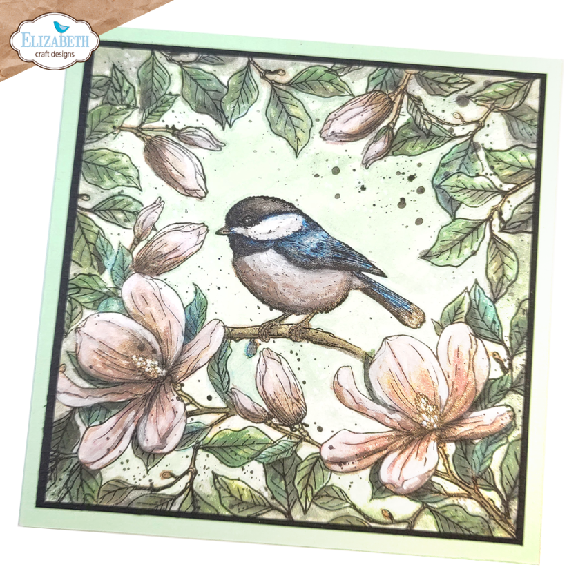 Elizabeth Craft Designs - Stempelset "Floral Branches & Sentiments" Clear Stamps