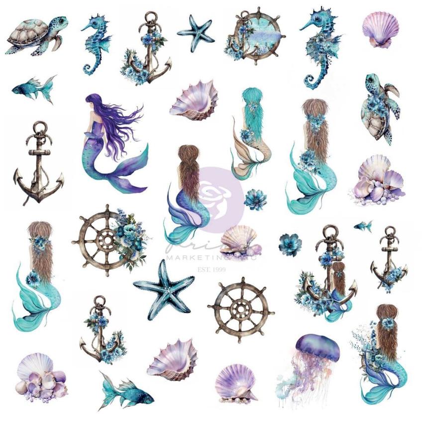 Prima Marketing - Stanzteile "Mermaid's Treasures" Ephemera