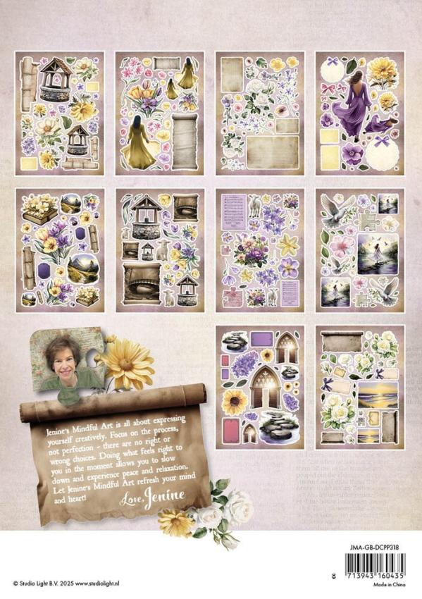 Studio Light - Stanzteile "Growing & Blooming" Die Cut Block - 20 Bogen