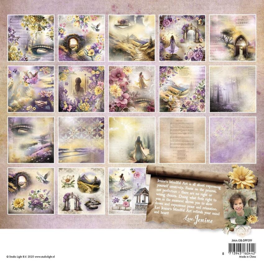 Studio Light - Designpapier "Growing & Blooming" Paper Pack 20,3x20,3 cm - 36 Bogen
