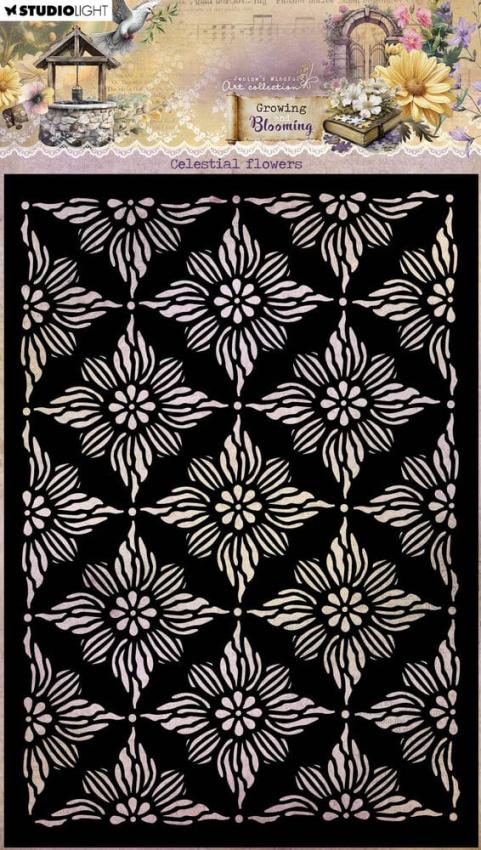 Studio Light - Schablone "Celestial Flowers" Stencil  