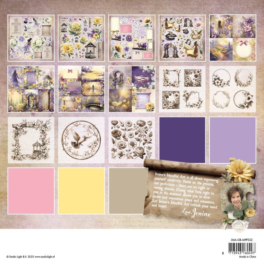 Studio Light - Designpapier "Growing & Blooming" Paper Pack 20,3x20,3 cm - 36 Bogen