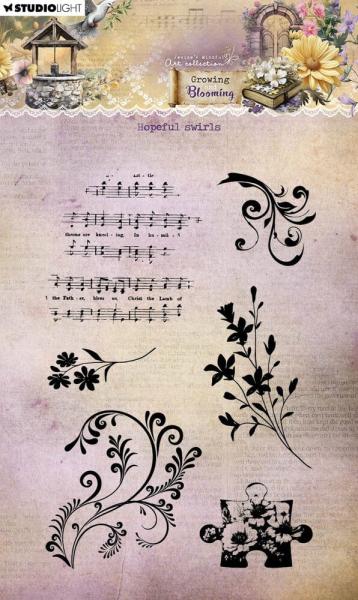 Studio Light - Stempelset "Hopeful Swirls" Clear Stamps