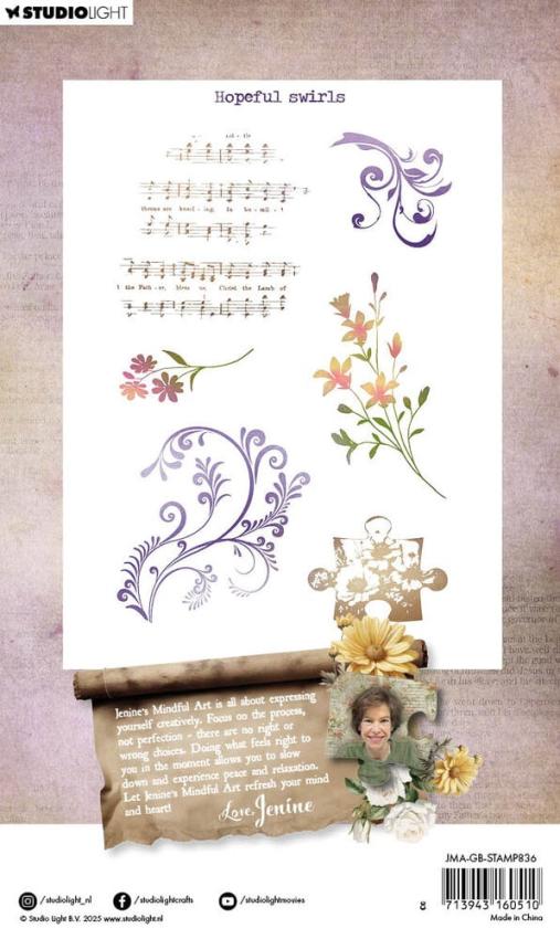Studio Light - Stempelset "Hopeful Swirls" Clear Stamps
