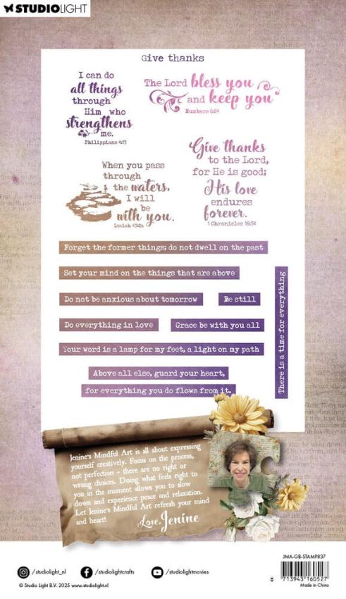 Studio Light - Stempelset "Give Thanks" Clear Stamps