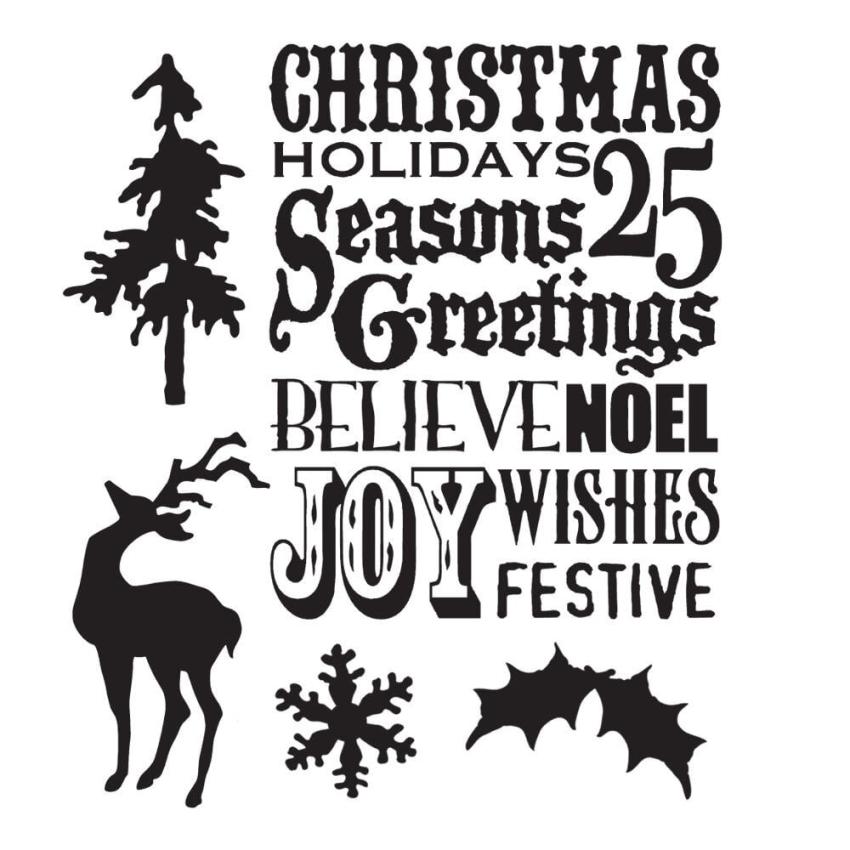 Stampers Anonymous - Gummistempelset "Seasons Silhouettes" Cling Stamp Design by Tim Holtz