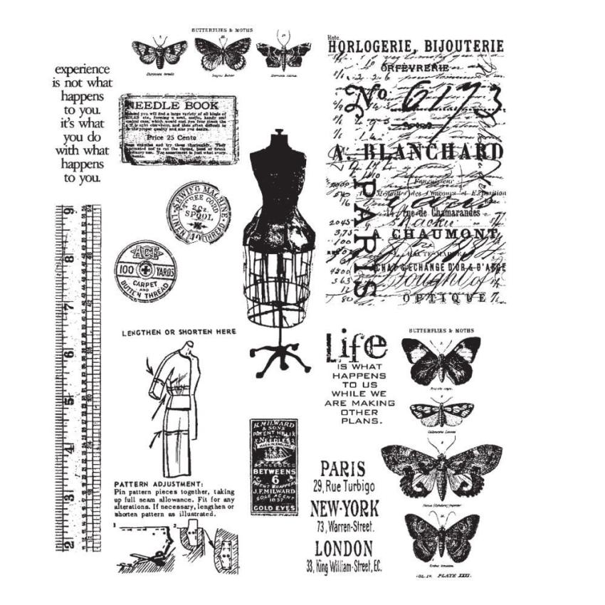 Stampers Anonymous - Gummistempelset "Attic Treasures" Cling Stamp Design by Tim Holtz