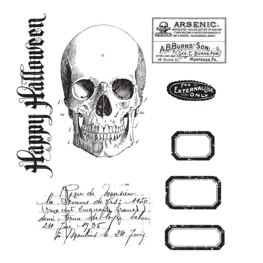 Stampers Anonymous - Gummistempelset "Apothecary" Cling Stamp Design by Tim Holtz